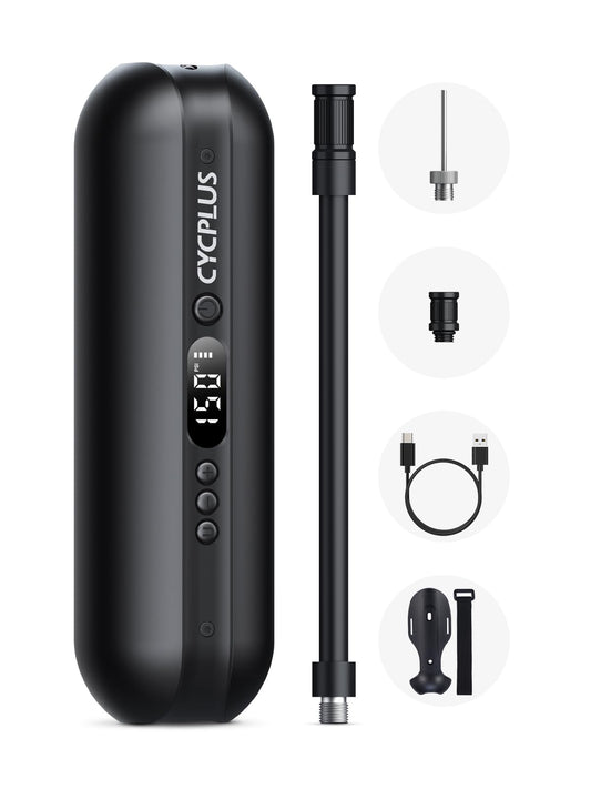CYCPLUS Electric Air Compressor Portable Bicycle Pump - Max 150 PSI