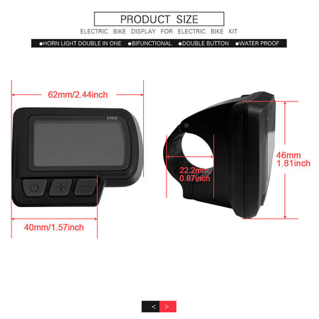 E-Bike LCD Display with USB Port