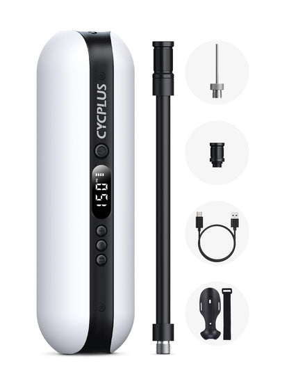 CYCPLUS Electric Air Compressor Portable Bicycle Pump - Max 150 PSI