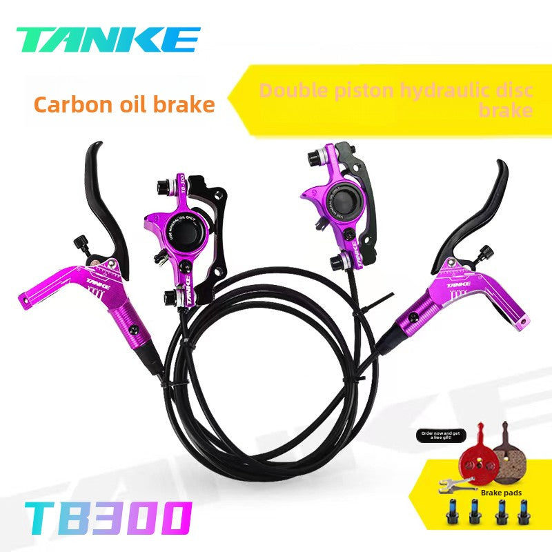 UGNE Aluminum Alloy Hydraulic Disc Brake Caliper Set | High-Performance Mountain & Road Bike Brake Kit | Universal Fit (Black, Red, Blue, Purple)