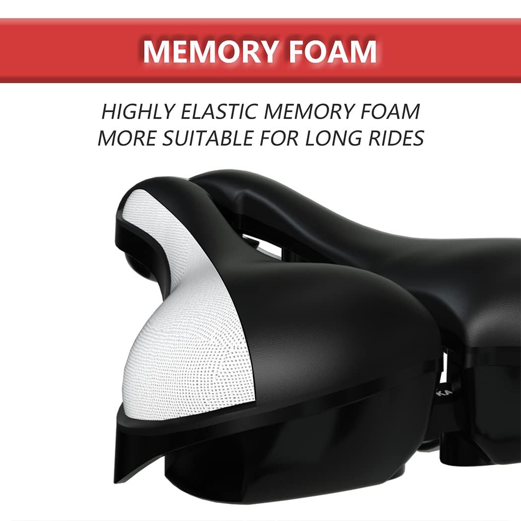 Width Adjustable Bike Seat - Comfortable Prostate Friendly Bicycle Saddle for All Bikes