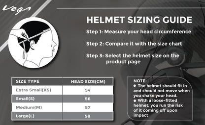 Vega Off Road D/V Sketch White Silver Helmet-M