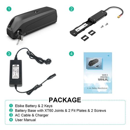 52V 17.5Ah LG3500 Hailong Battery XT60