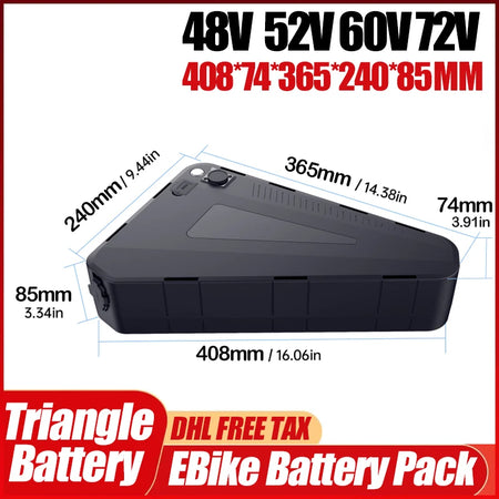 52V High-Capacity E-Bike Battery