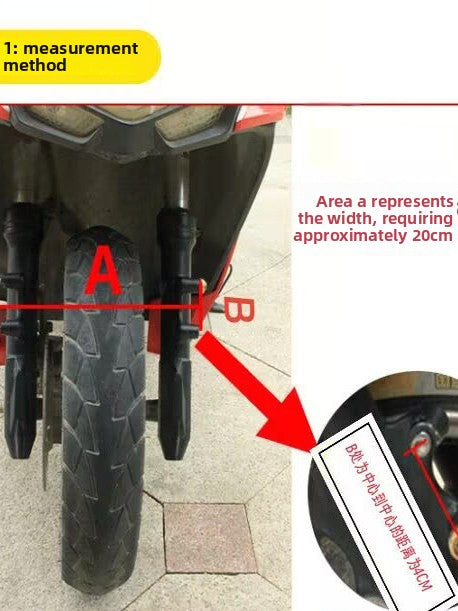 Painted ABS Front Wheel Mudguard for Electric Motorcycles – 4cm Precision Fit Fender