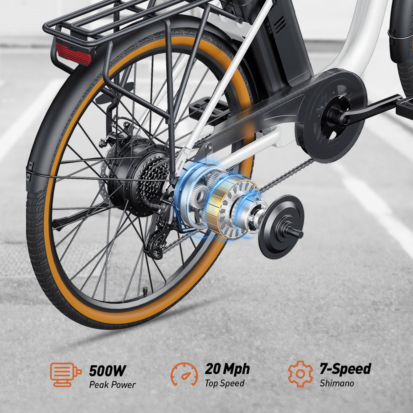 DYU 26" City Electric Bike 250W 36V 15.6Ah | Long-Range Urban Commuter E-Bike