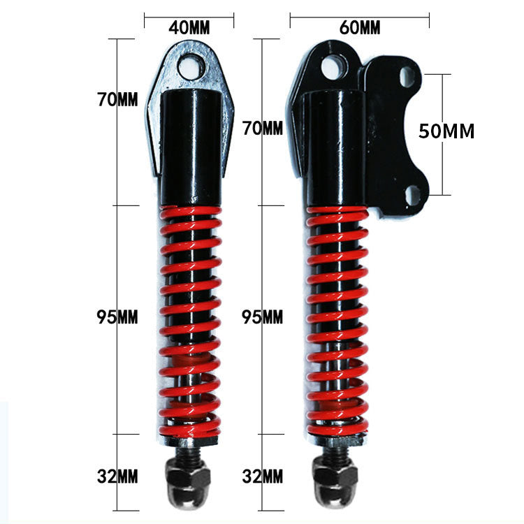 Front Wheel Hydraulic Shock Absorber for Electric Scooters ? 8? & 10? Suspension Fork with Spring, Fender & Mount Kit