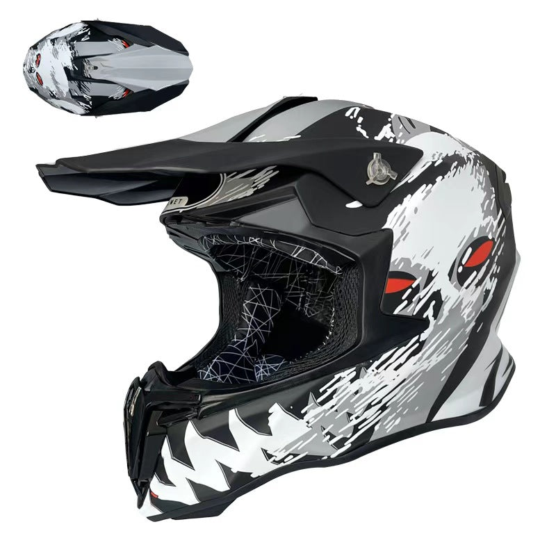 Full Face Off-Road & Motorcycle Helmet (DOT Certified)
