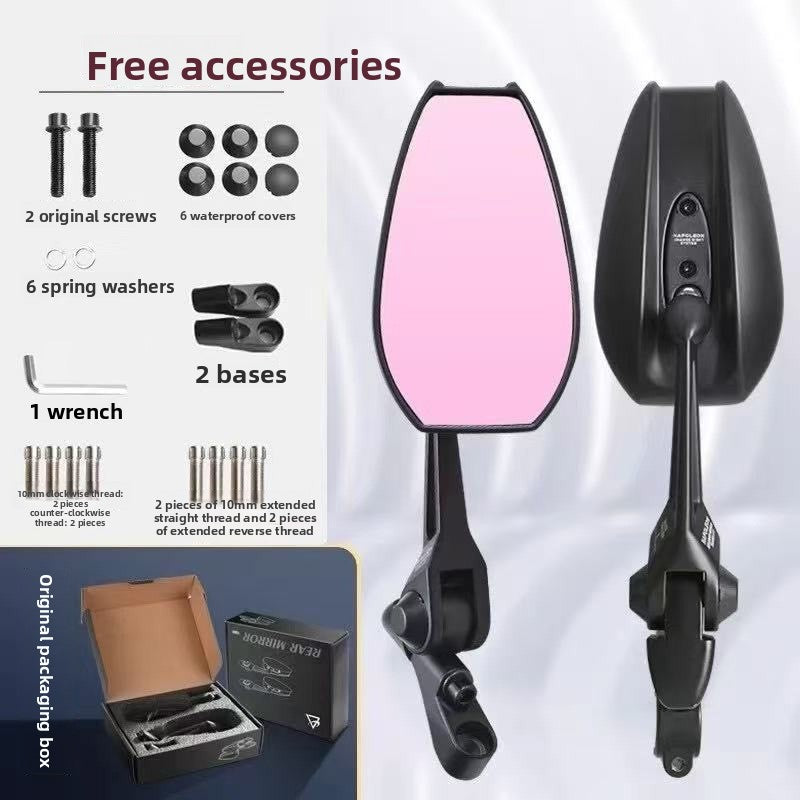 Premium Round Anti-Glare Side Mirror Universal Fit for Bikes & EVs