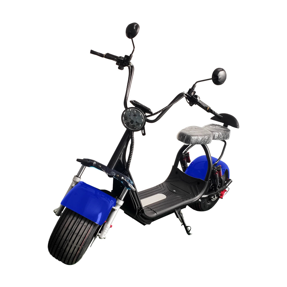 HS2 2000W Electric Scooter – 60V 20Ah Lithium Battery, LCD Display, Dual Suspension, Front & Rear Disc Brakes (8-Inch Tire)