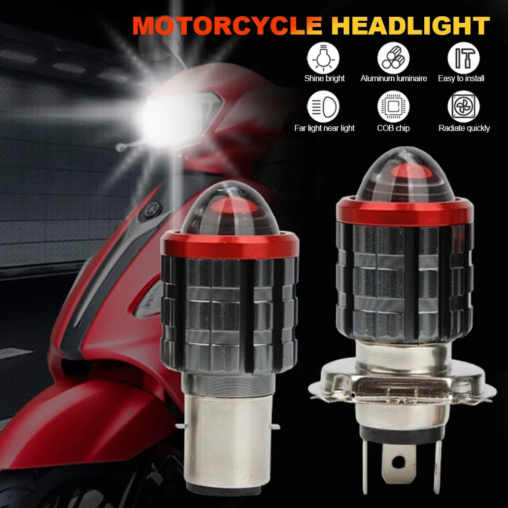 6000K bright white LED motorcycle headlight