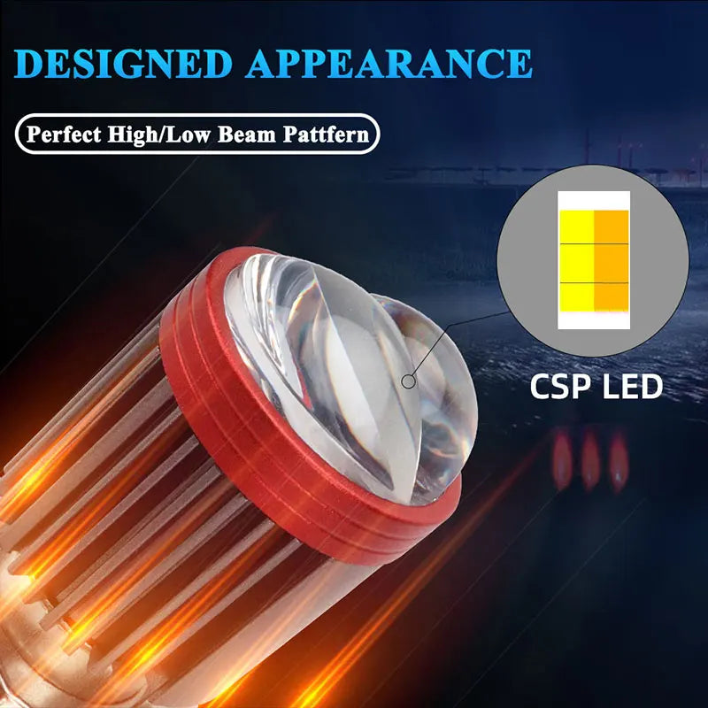 6000K white and yellow dual color bike LED light