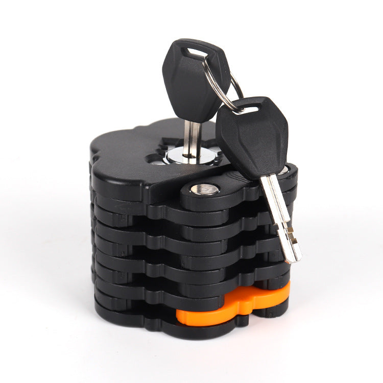 Combination Bicycle Lock with Keyless 4 Digit Password Access