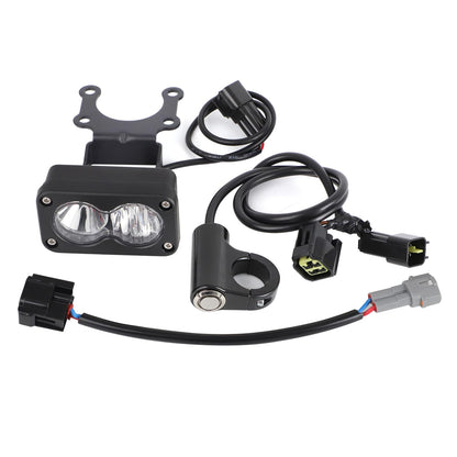 Dirtbike Headlight Kit for Sur-Ron Segway X260 & Talaria Sting R MX4 - LED Yellow Light Bar with Blue Switch