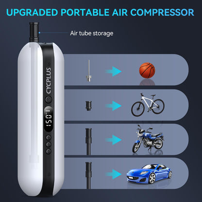 CYCPLUS Electric Air Compressor Portable Bicycle Pump - Max 150 PSI