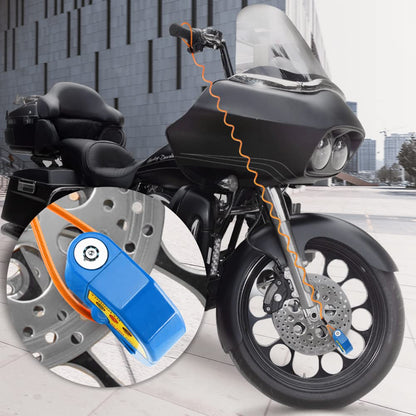 YOHOOLYO Alarm Disc Lock - Motorcycle Disc Brake Lock with Anti-Theft Alert