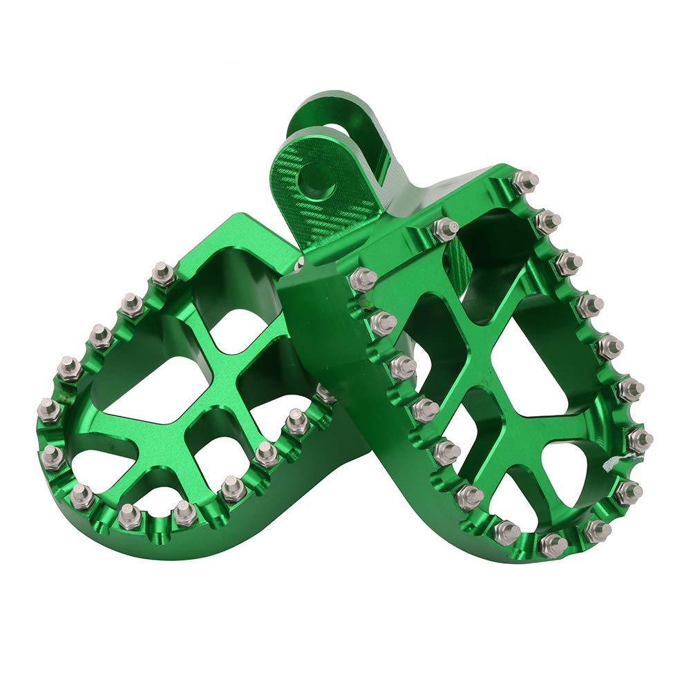 AnXin CNC Dirt Bike Foot Pegs for KX250F, KX450F, KX250, KX450, KLX450R 2006-2024