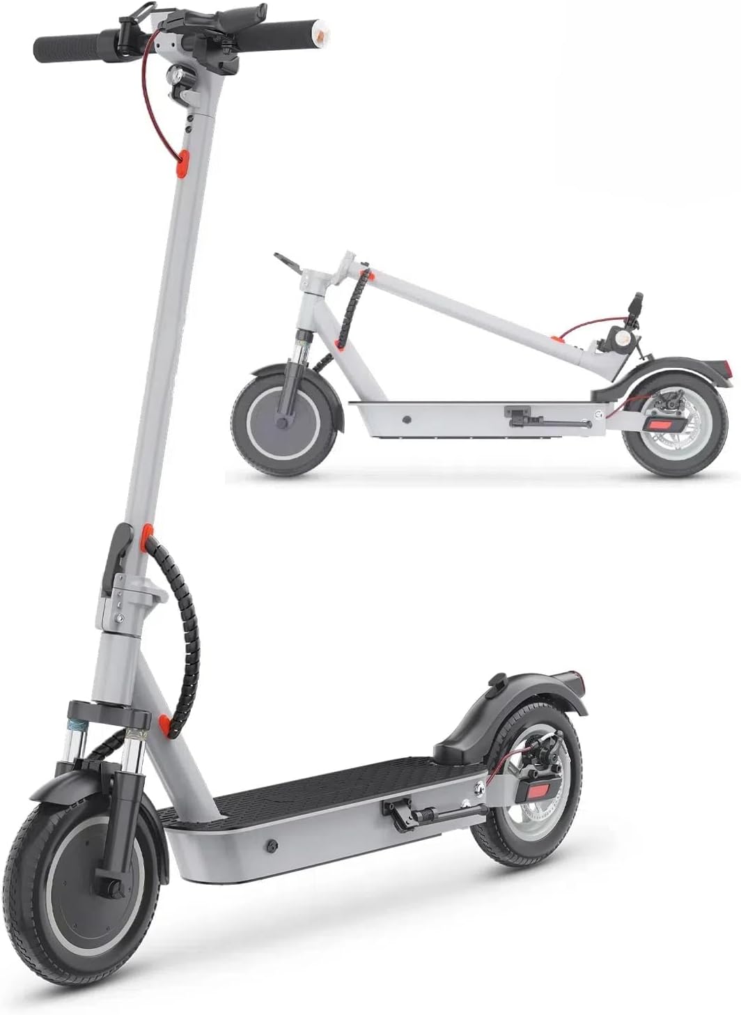   iE-M1 Electric Scooter 500W 36V 12.5Ah | 35KM/H Speed, Solid Tires, Dual Lights
