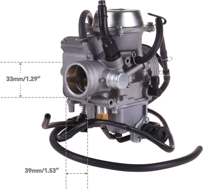 Carburetor for Honda Rancher 350 TRX350 (2000-2006) with Air & Oil Filters