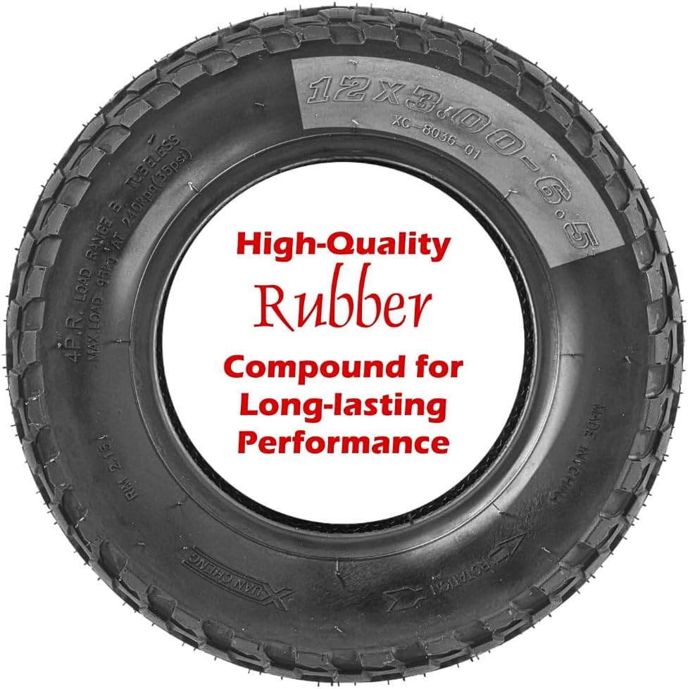 12x3.00-6.5 Tubeless Tire 12x3-6.5 Street Tire For High Speed E-Scooters