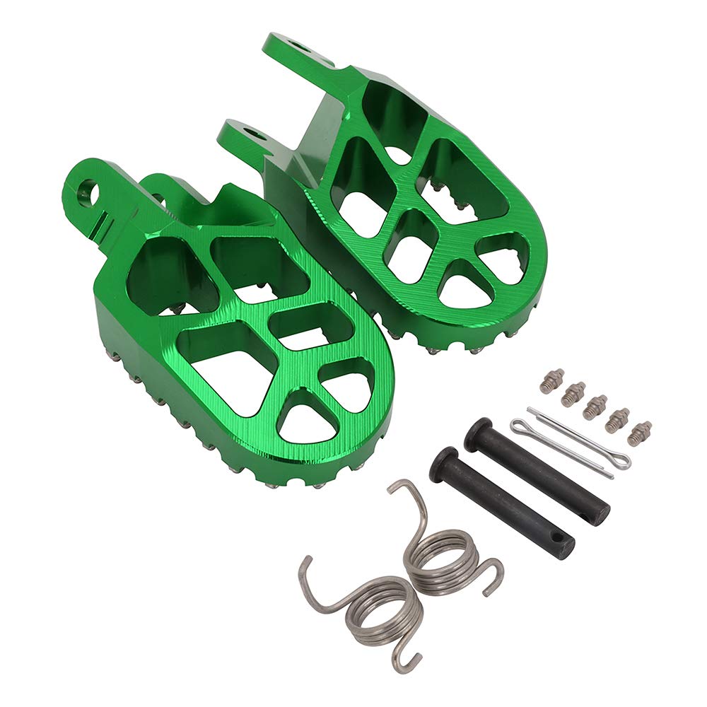 AnXin CNC Dirt Bike Foot Pegs for KX250F, KX450F, KX250, KX450, KLX450R 2006-2024