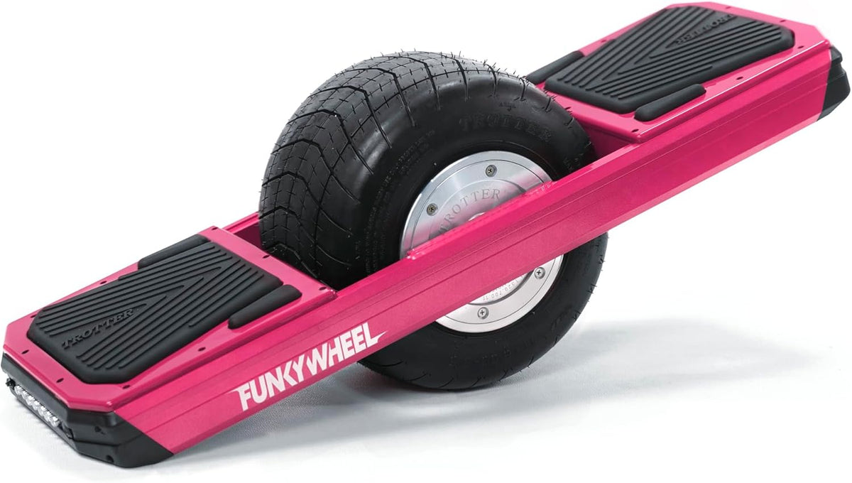   FUNKYWHEEL Urban Electric Unicycle 48V 5.2Ah – Long Range 15 Miles, Waterproof One-Wheel Scooter for Adults