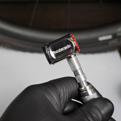 Prestacycle Presta Head – Auto-Lock Bicycle Tire Pump Head for Tubeless & Presta Valves