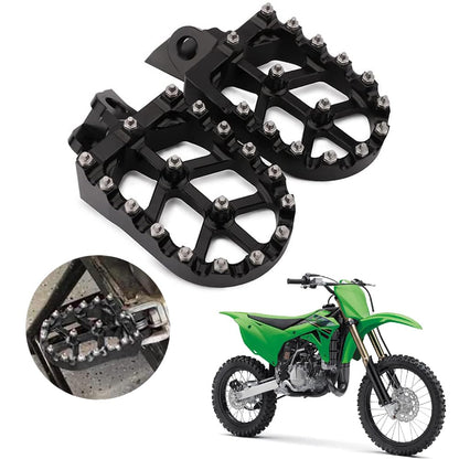 AnXin CNC Dirt Bike Foot Pegs for KX250F, KX450F, KX250, KX450, KLX450R 2006-2024