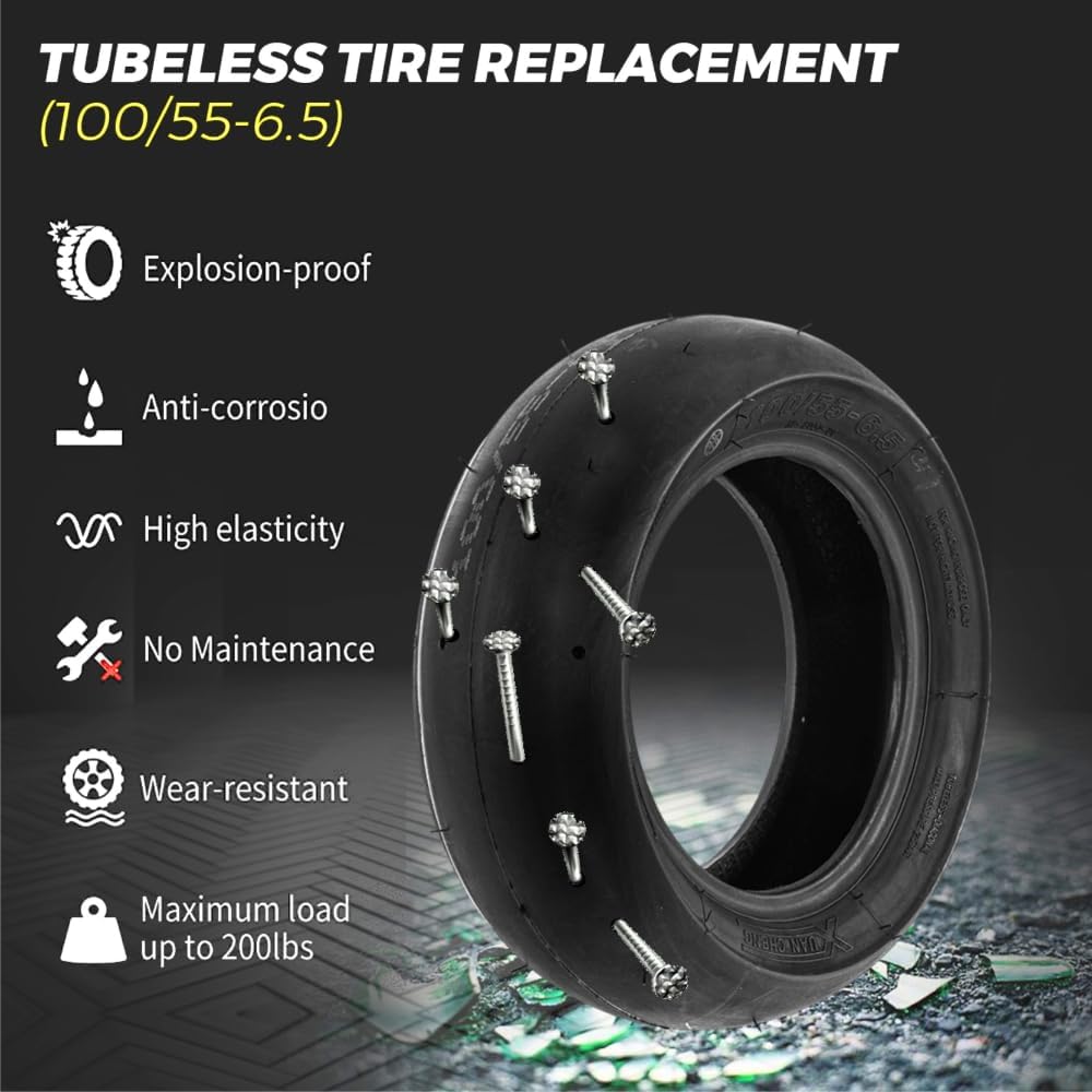 11 Inch 100/55-6.5 Jelly Gel Self-Repairing Tire for Electric Scooter 90/65-6.5 100/65-6.5 Anti Puncture Tubeless Tyre