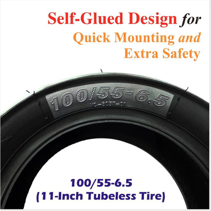 11 Inch 100/55-6.5 Jelly Gel Self-Repairing Tire for Electric Scooter 90/65-6.5 100/65-6.5 Anti Puncture Tubeless Tyre