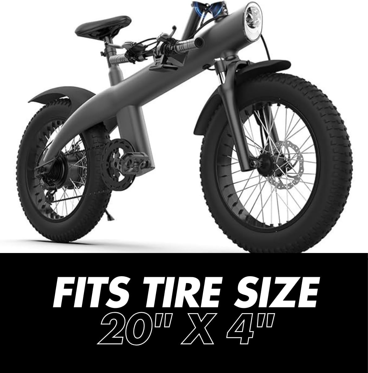 20 x 4 Inch E-Bike Fat Inner Tube Schrader Valve Heavy Duty Puncture Resistant Outstanding Airhold (2 Pack)