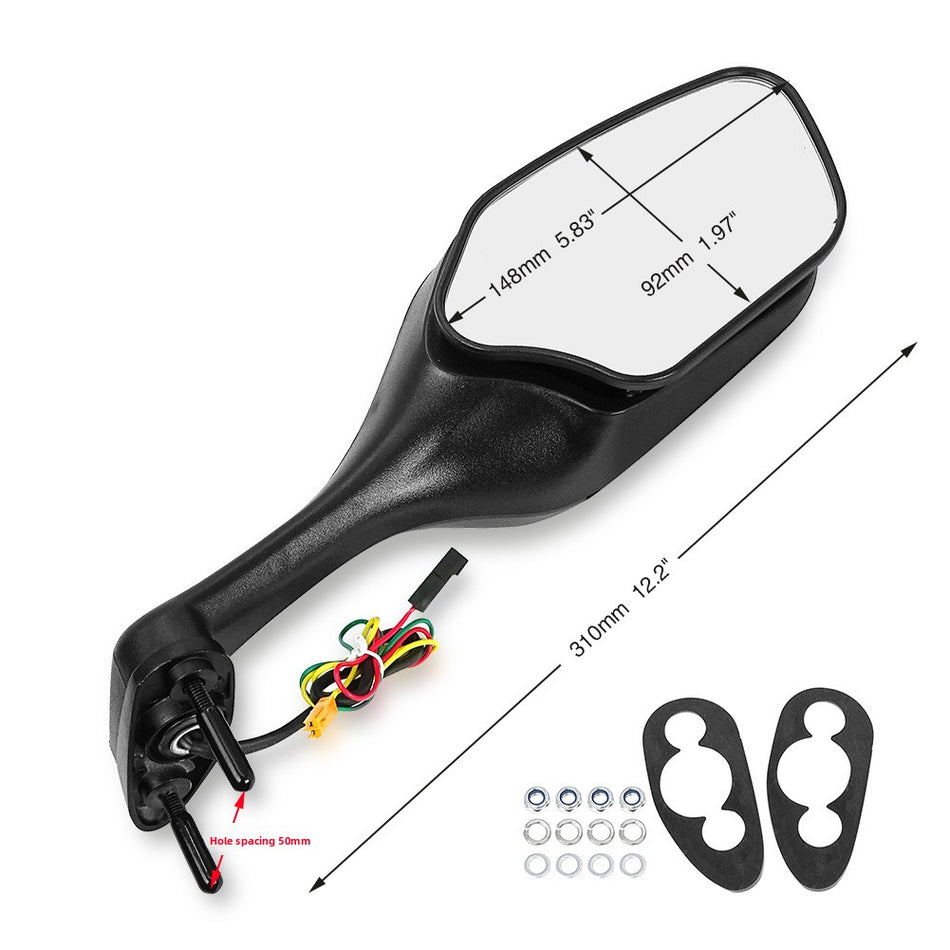 Honda CBR1000RR & VFR1200 Foldable Rearview Mirrors (Model XF-411)