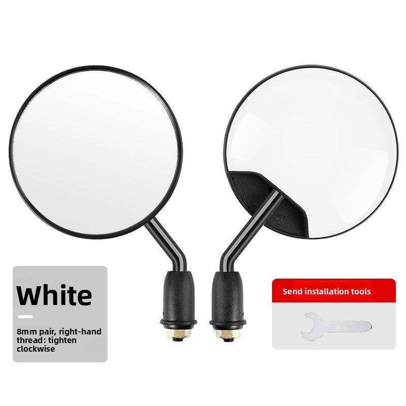Universal 180 Adjustable Round Convex Scooter Mirror