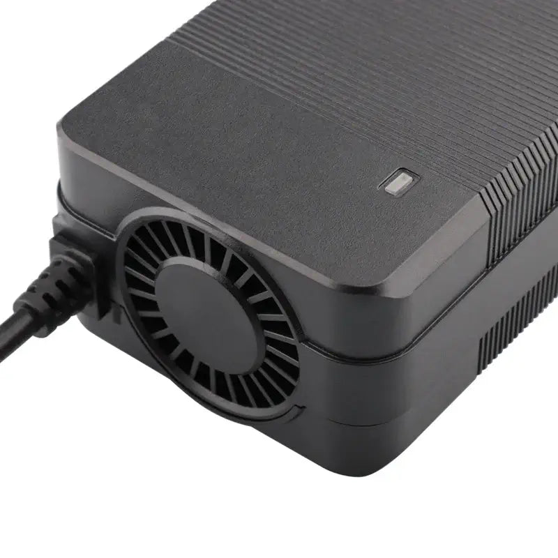 67.2V 2.15A Smart Lithium Battery Charger for 16S 60V Li-ion Packs with GX16 connector.