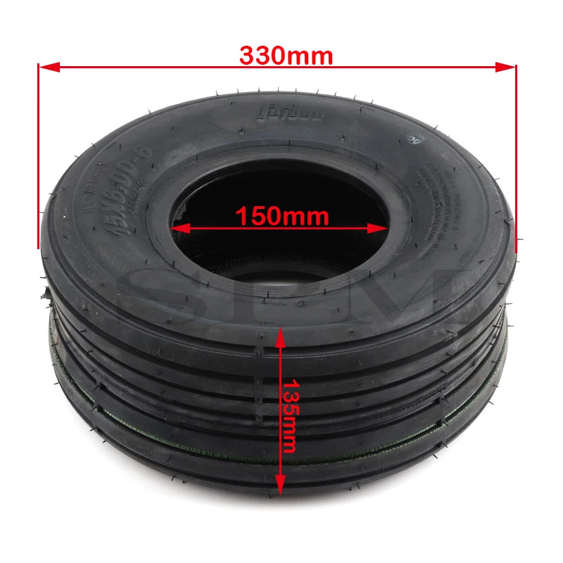 6PR Tubeless Vacuum Tires for Electric Scooters & Harley–Style Bikes – 15x6.00‑6, 225/55‑8 (18x9.50‑8), 225/40‑10 Sizes 15x6.00-6 China