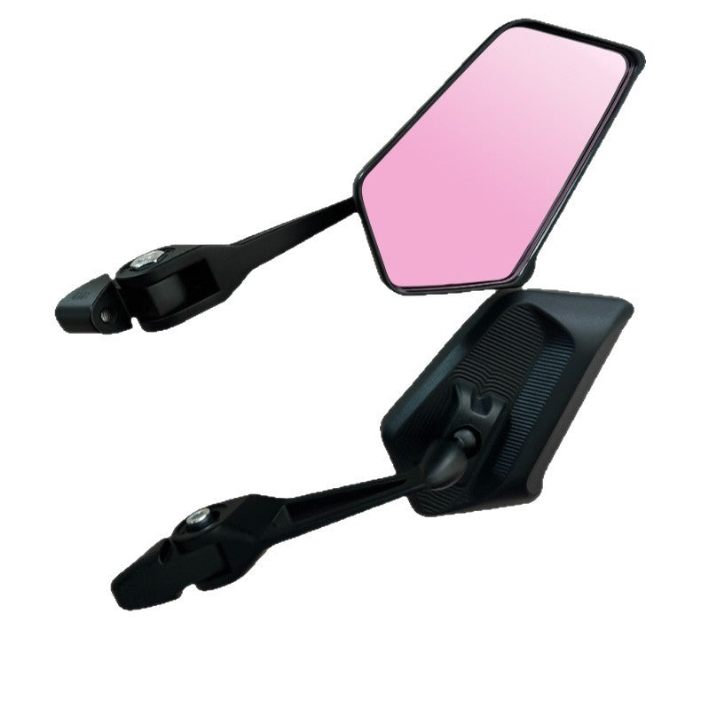Universal Aluminum Anti-Glare Square Side Mirror for Electric Scooters & Motorcycles