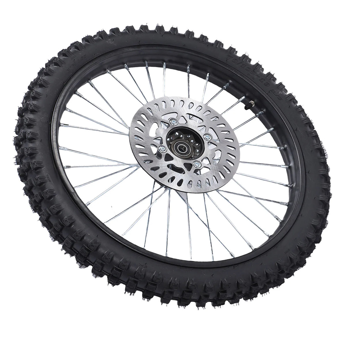 70/100-19 Dirt Bike Front Wheel Assembly