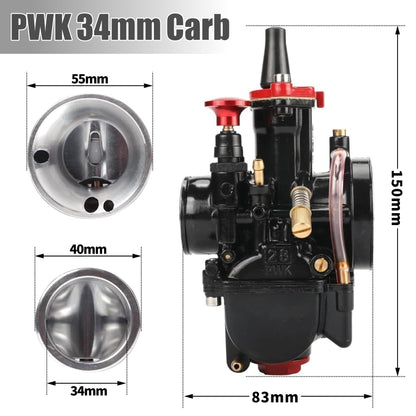 PWK 24mm Racing Carburetor Kit for 50cc to 110cc Engines