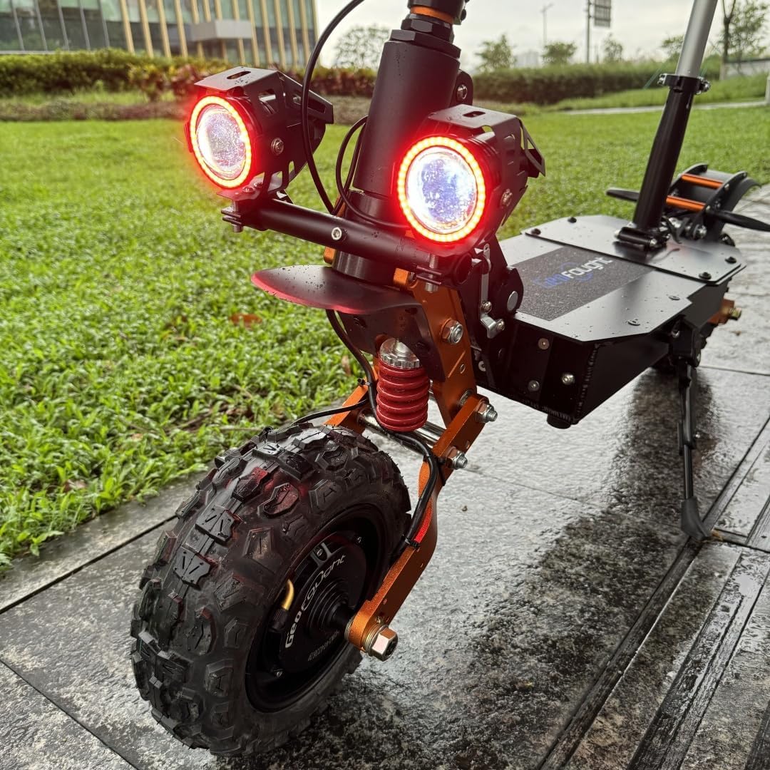 M11  60V 6000W Dual Motor Off-Road Electric Scooter with Seat – 50 MPH, Long Range, Foldable