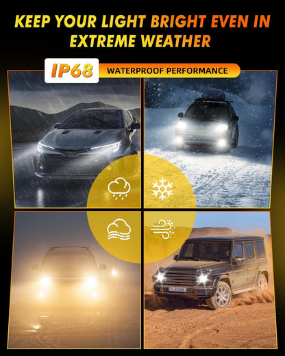 D1S Xenon HID Headlight Bulbs - 400% Enhanced Brightness, 6000K Cool White, Pack of 2