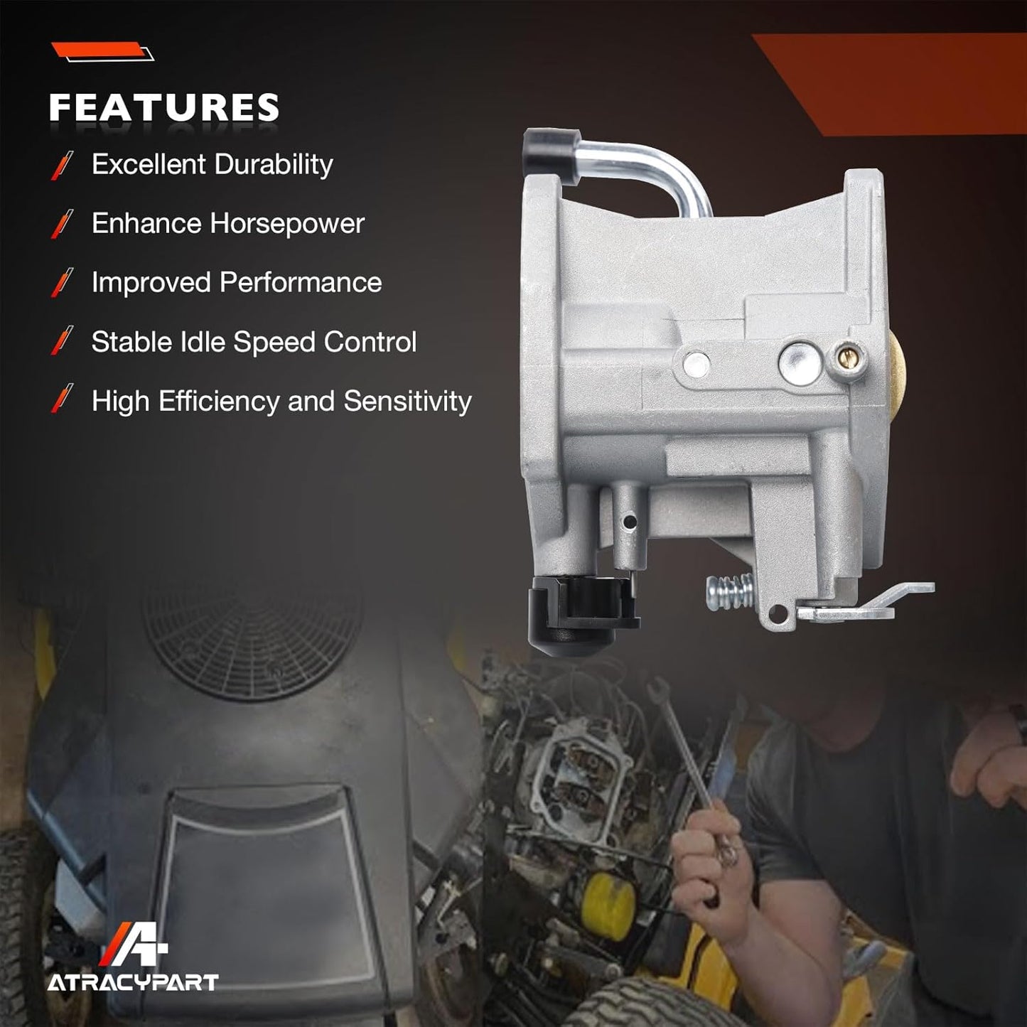 Carburetor Compatible with Kohler 7000 Series Engines KT725 KT730 KT735 KT740 KT745 with Oil, Air, Fuel Filter & Fuel Pump Kit
