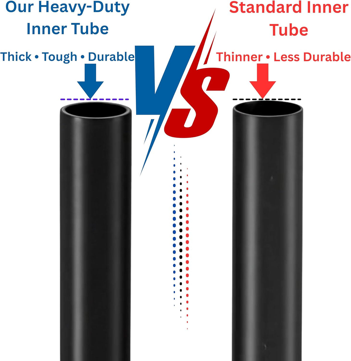 20 x 4 Inch E-Bike Fat Inner Tube Schrader Valve Heavy Duty Puncture Resistant Outstanding Airhold (2 Pack)
