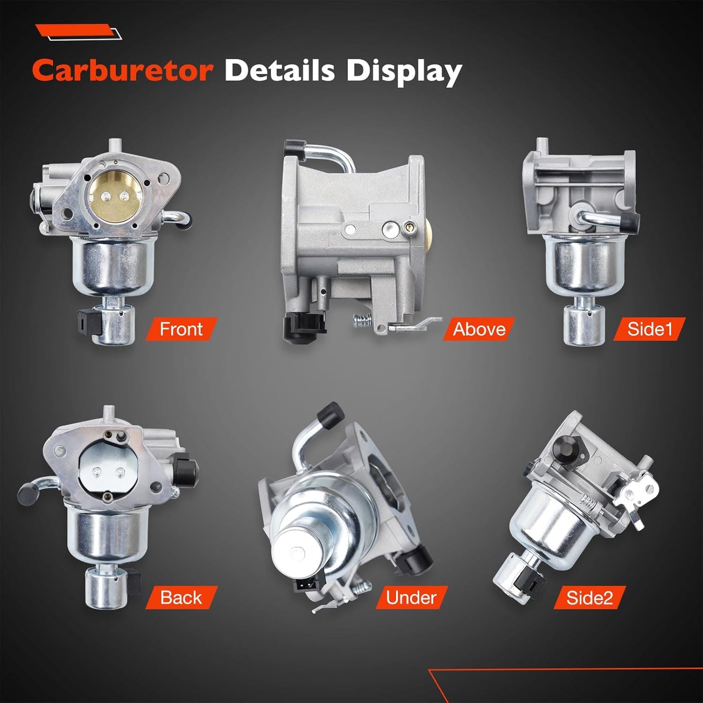 Carburetor Compatible with Kohler 7000 Series Engines KT725 KT730 KT735 KT740 KT745 with Oil, Air, Fuel Filter & Fuel Pump Kit
