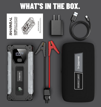 Car Jump Starter 4000A - Portable Jump Starter Battery Pack for 10.0L Gas & 8.0L Diesel Engines