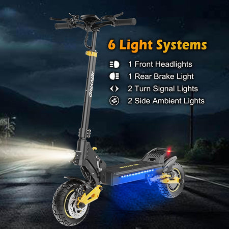   iENYRID ES1 Dual Motor Electric Scooter 2400W | 48V 20.8Ah, 38MPH, Off-Road, UL2272 Certified