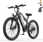Aairsk XT90 26" Full Suspension eBike - 80mi Range, NFC Lock, 12-Month Warranty