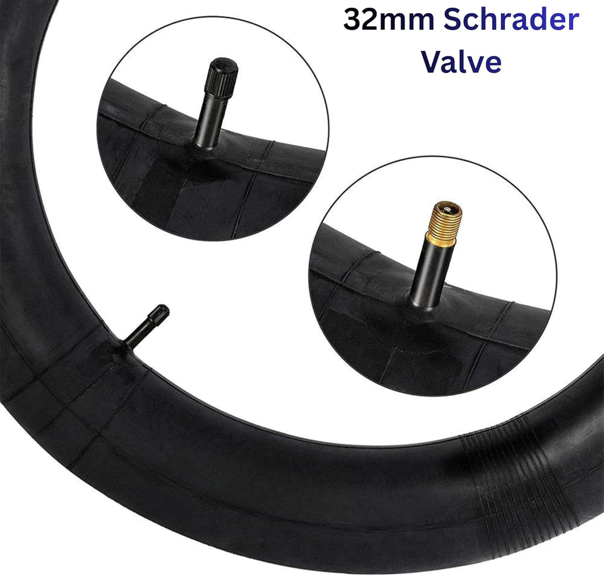 20 x 4 Inch E-Bike Fat Inner Tube Schrader Valve Heavy Duty Puncture Resistant Outstanding Airhold (2 Pack)