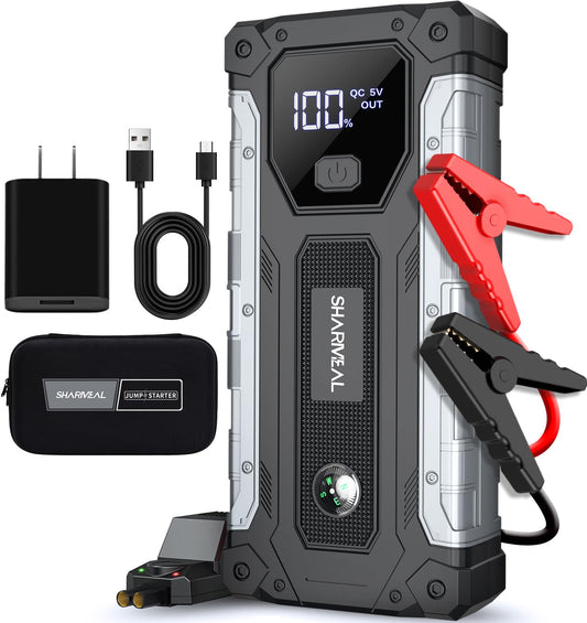 Car Jump Starter 4000A - Portable Jump Starter Battery Pack for 10.0L Gas & 8.0L Diesel Engines
