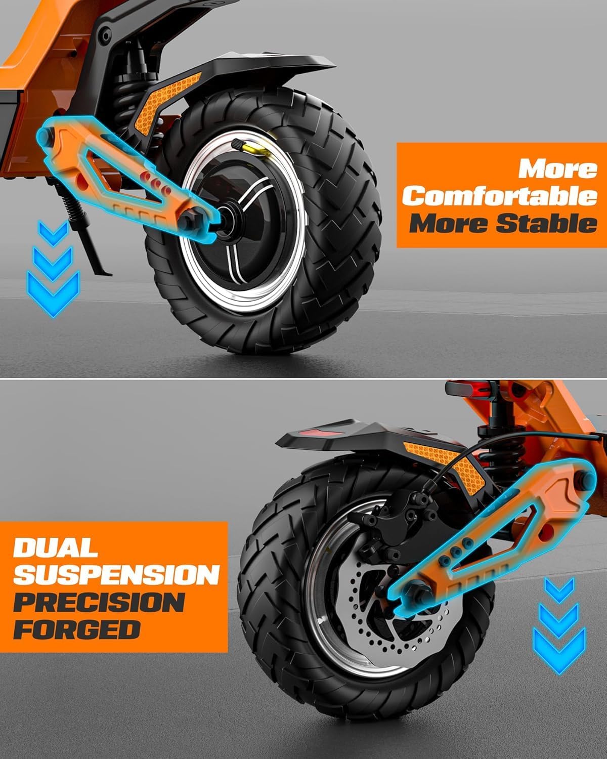 JGH X5 Ultra Electric Scooter for Adults - Dual Suspension & Braking