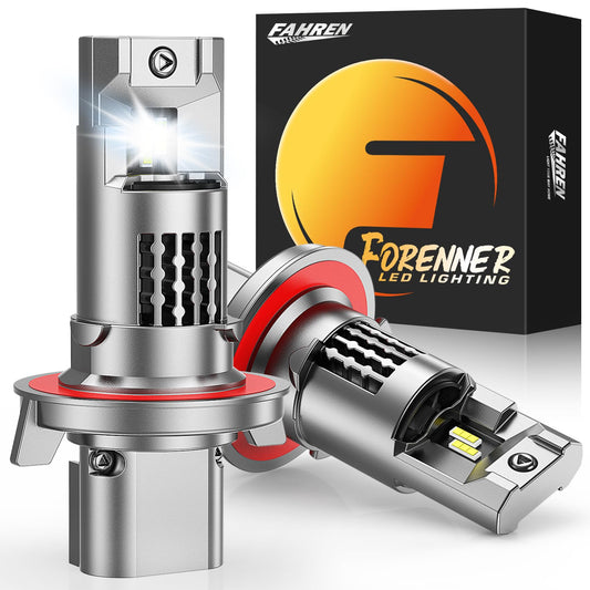 Forenner Fahren Upgraded H11/H9/H8 Bulbs - 40000LM, 900% Brighter, 6500K Cool White, Plug-N-Play with Cooling Fan
